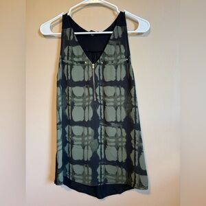 Express Black and Green Tank Top